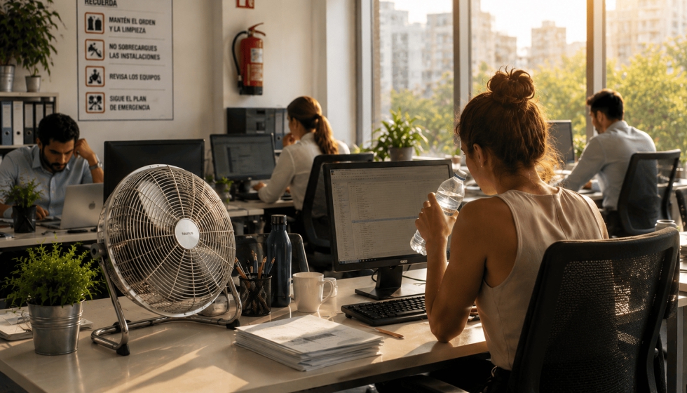 Las altas temperaturas incrementan el riesgo de sobrecalentamiento de equipos e instalaciones el�ctricas...