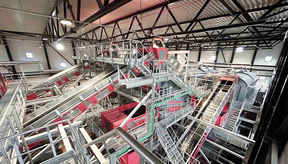Unidade de triagem isntalada pela Stadler na Su�cia