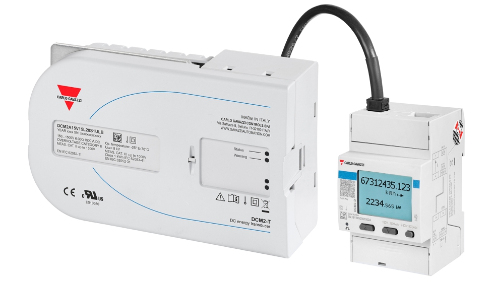 Nuevo medidor de energ�a de conexi�n directa para sistemas de CC Carlo Gavazzi DCM2