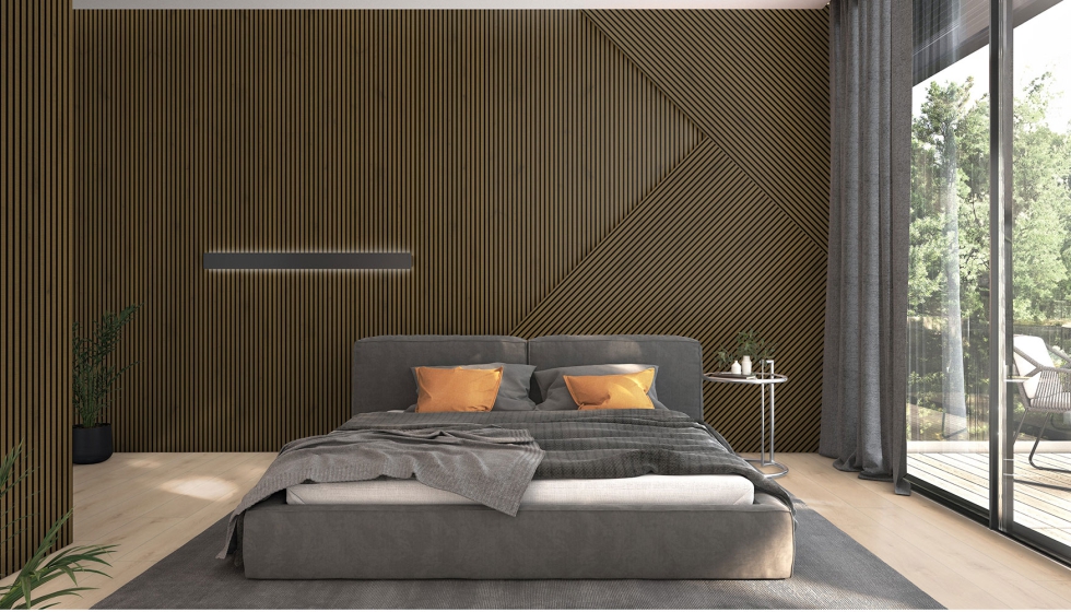 El dise�o Roble Main combina la est�tica de la madera aserrada con las prestaciones ac�sticas de la gama SilentDesign...