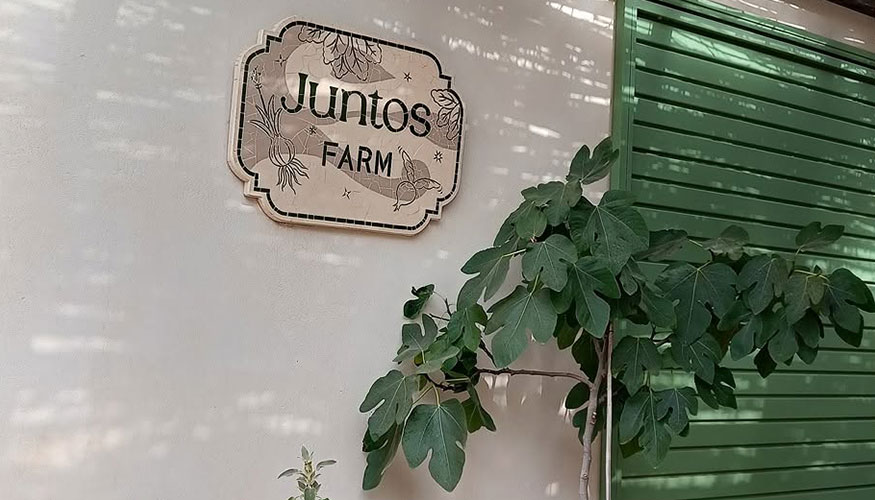 Zona de entrada de la granja ibicenca �Juntos Farm�. La Cabra Malague�a sigue demostrando su capacidad de adaptaci�n