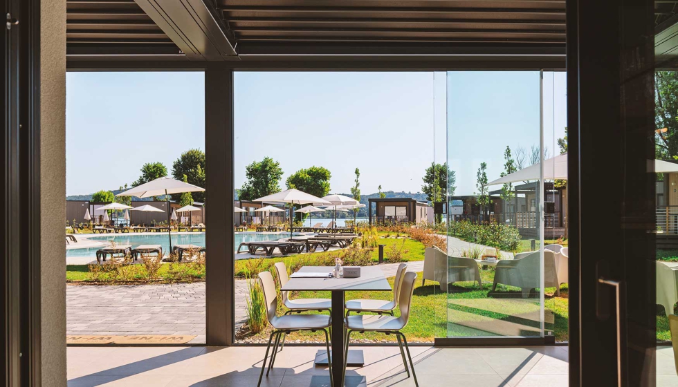 Con este proyecto, los propietarios del camping han podido ampliar y revalorizar la zona de restauraci�n de la planta baja...