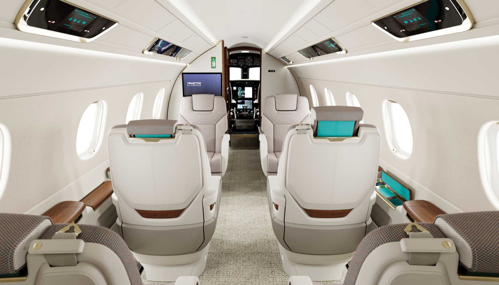 El Praetor 500E incorpora una cabina redise�ada y una autonom�a de hasta 6.186 km
