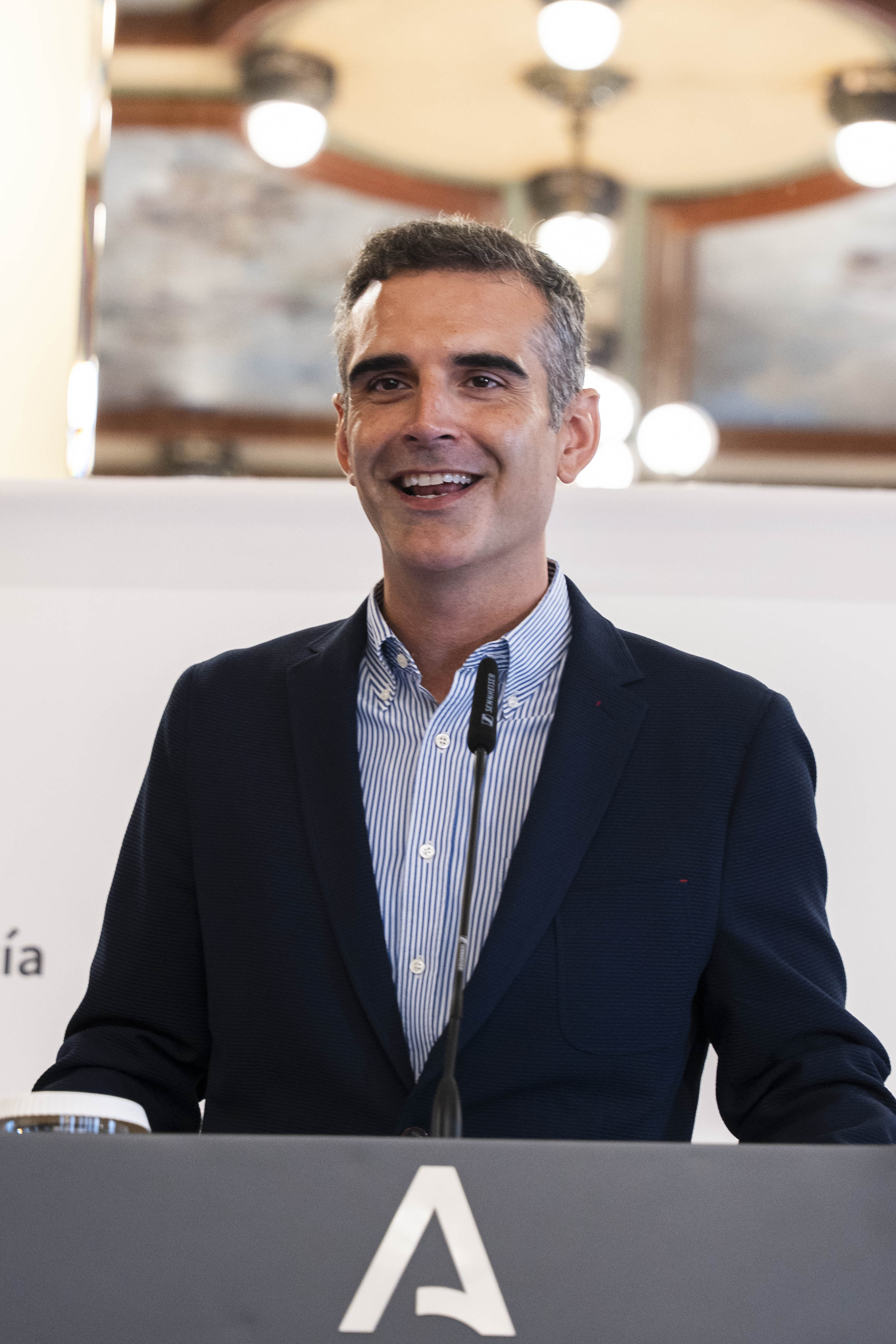 El consejero de Agricultura de Andaluc�a, durante una intervenci�n p�blica