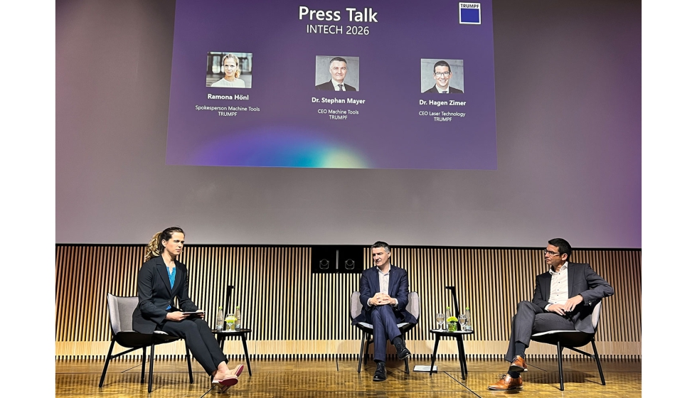 Stephan Mayer e Hagen Zimer partilharam a vis�o da Trumpf sobre os desafios da ind�stria europeia, abordando a concorr�ncia asi�tica...