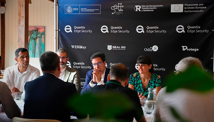 �scar L�pez anuncia en Murcia que la primera piedra del futuro centro de dise�o de chips ciberseguros de Quantix se colocar� este oto�o...