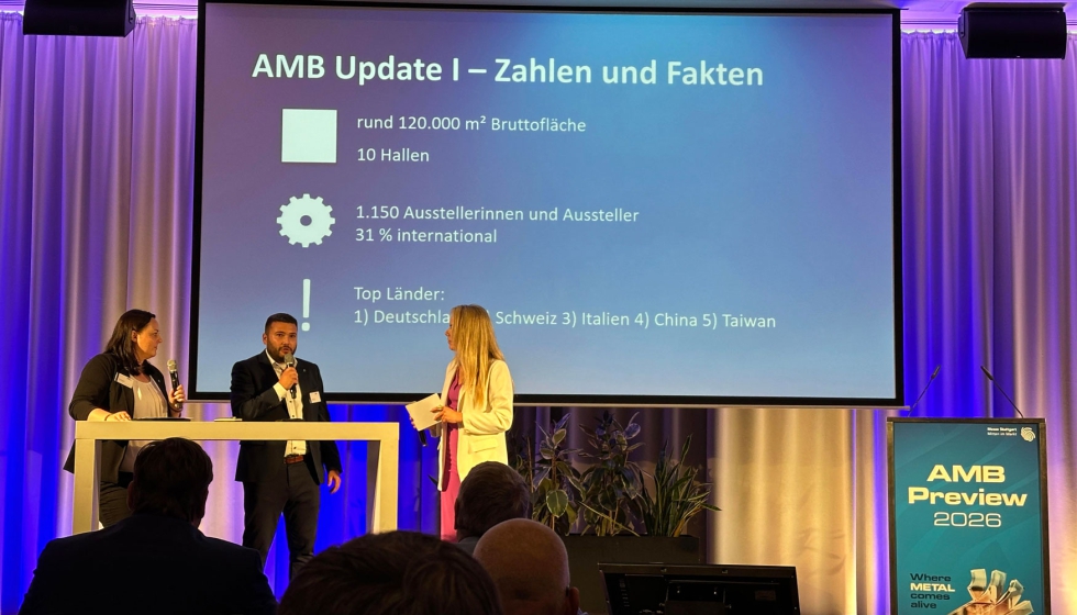 La pr�xima edici�n de AMB ocupar� diez pabellones de Messe Stuttgart y reunir� a m�s de un millar de empresas expositoras...