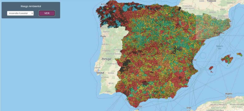 Mapa de riesgos ambientales. Valmesa Data