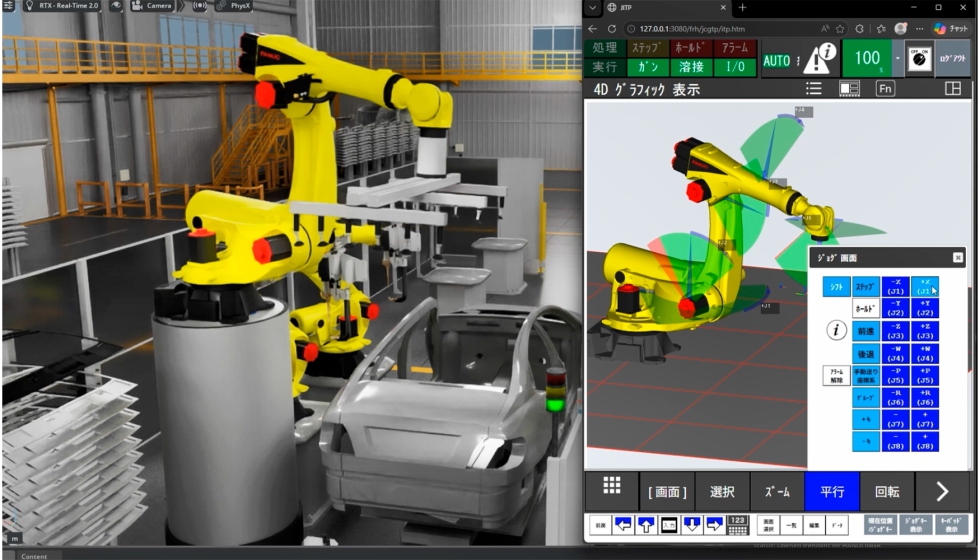 Controlar robots en Nvidia Isaac Sim desde Roboguide teaching pendant
