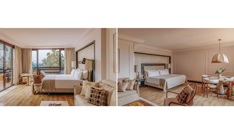 Las habitaciones y suites han sido concebidas como espacios de calma, con amplitud, luz natural...