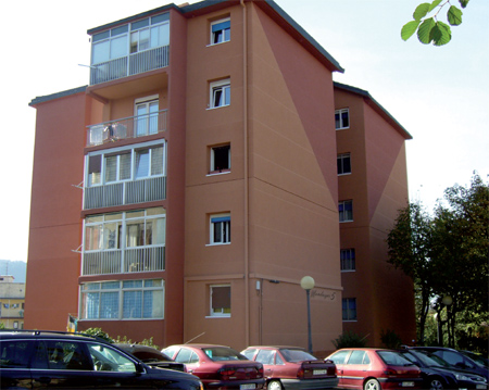 Rehabilitacin de fachada con Aquapanel, edificio Mandoegui