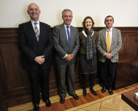 De izquierda a derecha: Santiago de Andrs, Juan Carlos Castillejo, Isabel Garca Tejerina y Valentn Almansa