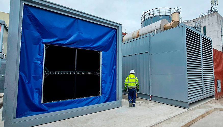 Los dos grupos electr�genos de 2.035 kVA de Genesal Energy garantizan el suministro de emergencia en las �reas cr�ticas del hospital brit�nico...