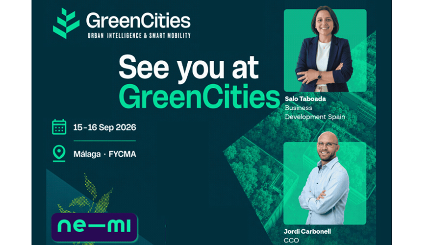 Foto de Nemi despliega en Greencities M�laga sus soluciones clave para la transici�n verde, la digitalizaci�n urbana y el transporte bajo demanda