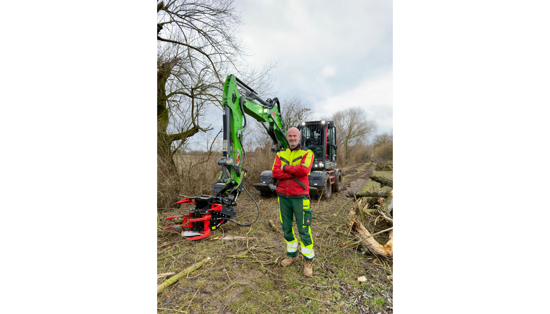 El cliente Energieholz Hessen muestra su aplicaci�n en la gesti�n forestal y el mantenimiento del paisaje...