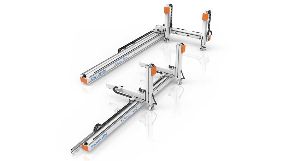 O LRXplus Twin est� dispon�vel nas variantes Twin X e Twin Z, para capacidades de carga entre 35 e 100 kg