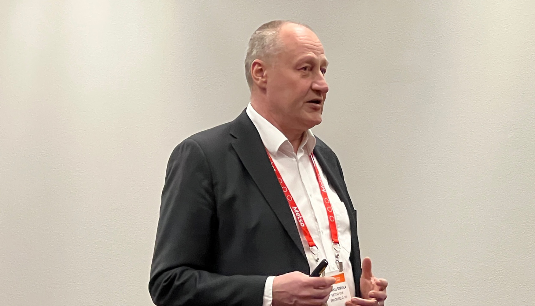 Markku Simula, presidente del �rea de negocio de �ridos de Metso