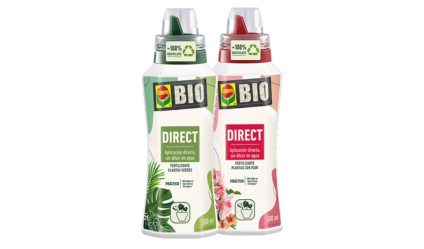 Los nuevos fertilizantes Compo Bio Direct est�n listos para aplicar directamente sobre el sustrato, sin necesidad de diluirlos en agua...
