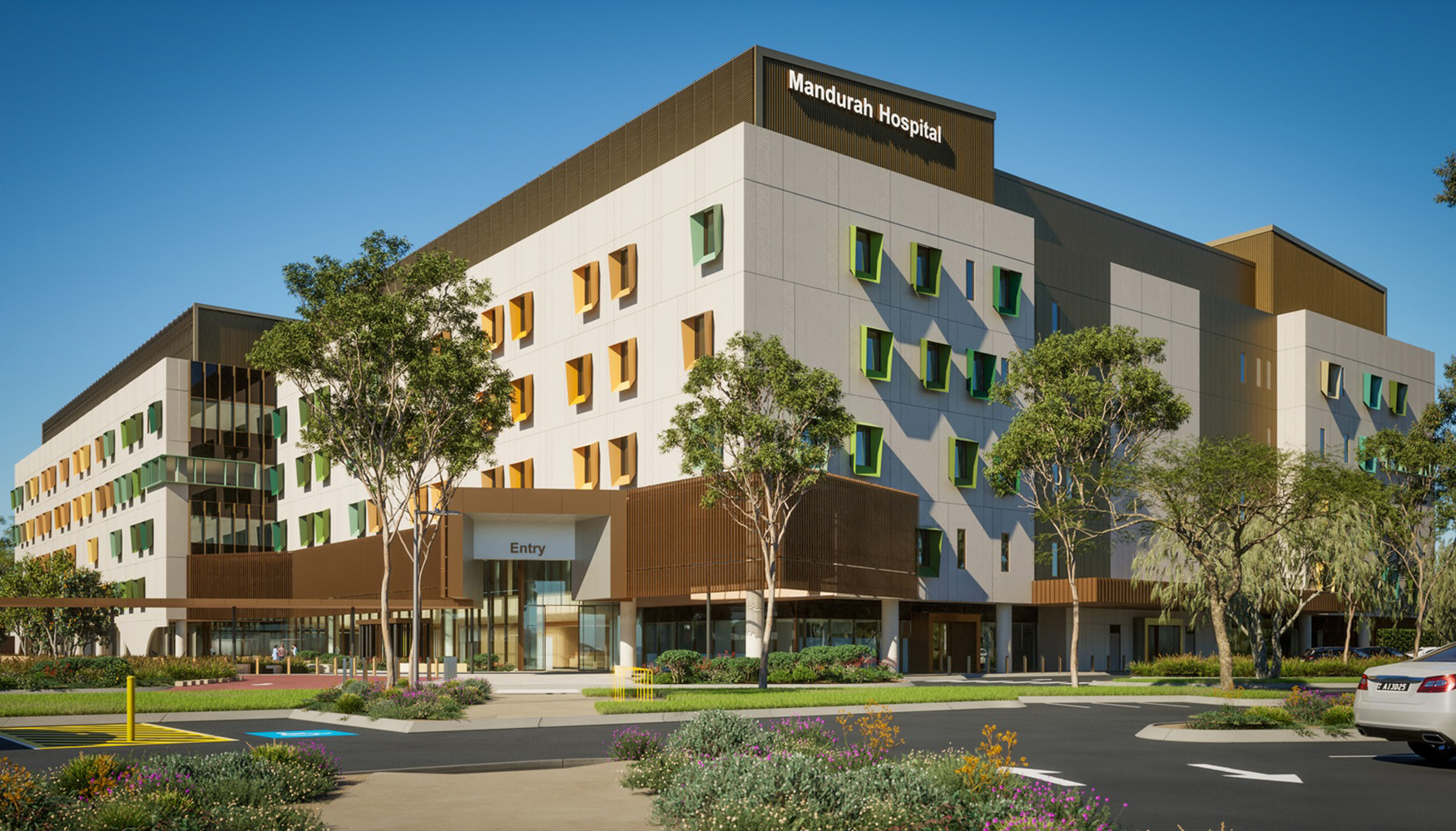 Render del futuro hospital de Mandurah
