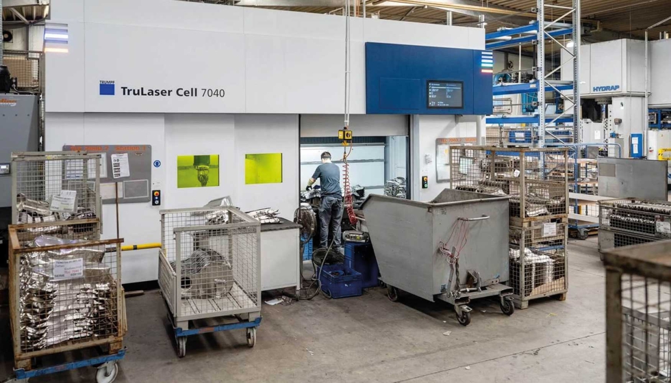 Con la m�quina de corte por l�ser 3D TruLaser Cell 7040...