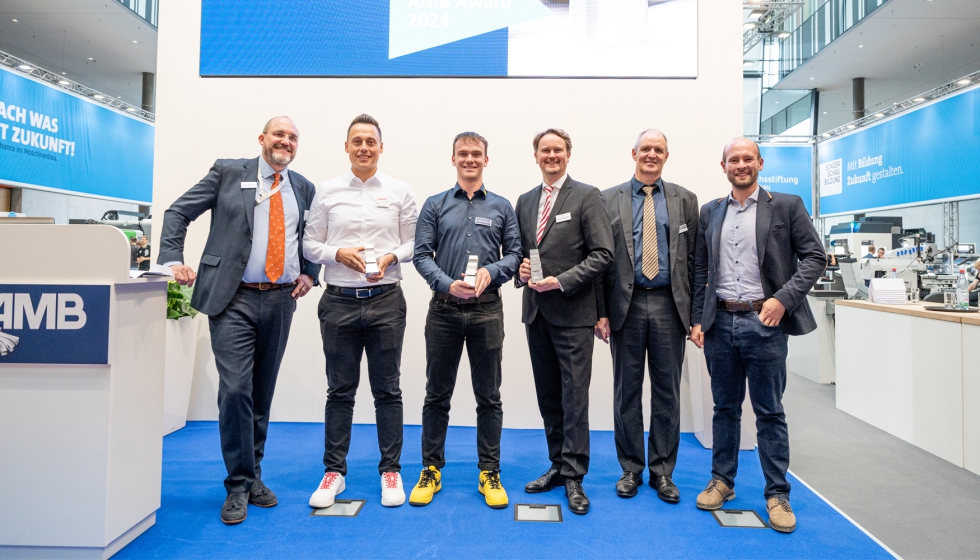 El jurado y los ganadores del Premio AMB 2024 en las categor�as Herramientas de precisi�n (Hainbuch GmbH) y T�cnica de medici�n y aseguramiento de la...