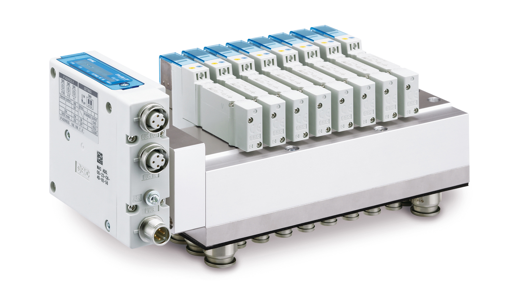Serie JSY3000 de SMC para montaje en panel para zonas sometidas a lavado