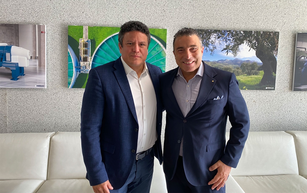 Rodrigo Jaen, director de Pieralisi de Espa�a y Portugal, y Aldino Zeppelli, CEO de Pieralisi Maip