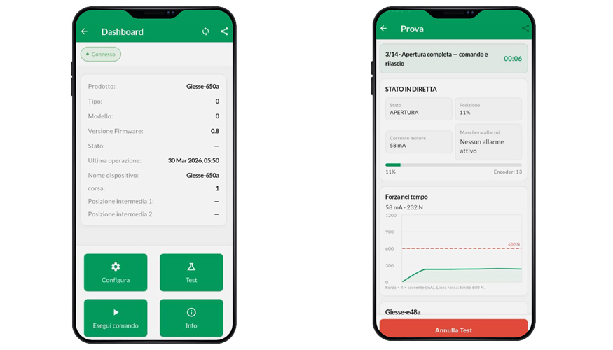 La aplicaci�n Giesse Smart, dirigida a los instaladores, permite configurar...