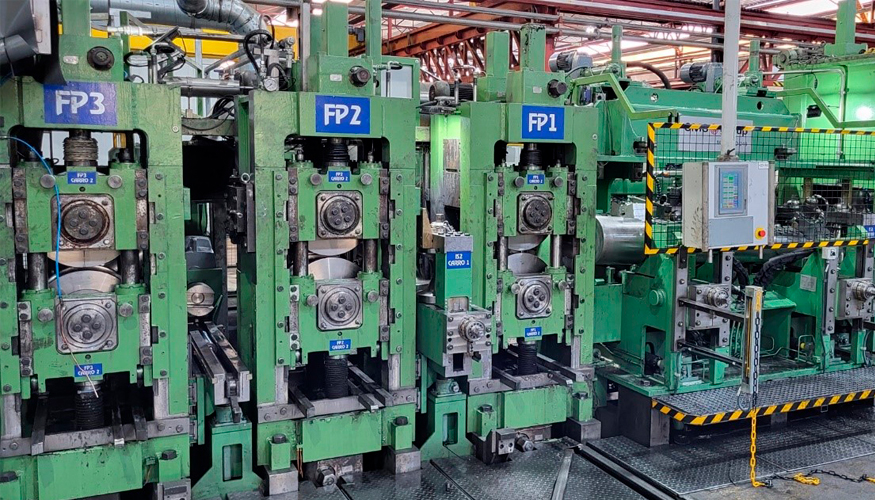 �rea de conformado y soldadura de la l�nea ERW-RD-240 de Tuflesa, modernizada en 2024