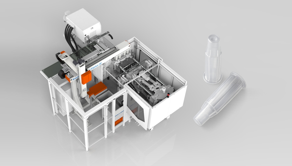 Novo conceito de entrada lateral com o rob� linear LRXplus SE integrado na c�lula de produ��o compacta da nova PX 160 totalmente el�trica...