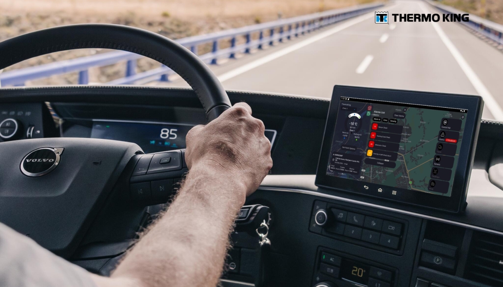 La integraci�n permite controlar las unidades de refrigeraci�n Thermo King desde la pantalla central de los camiones Volvo Trucks...