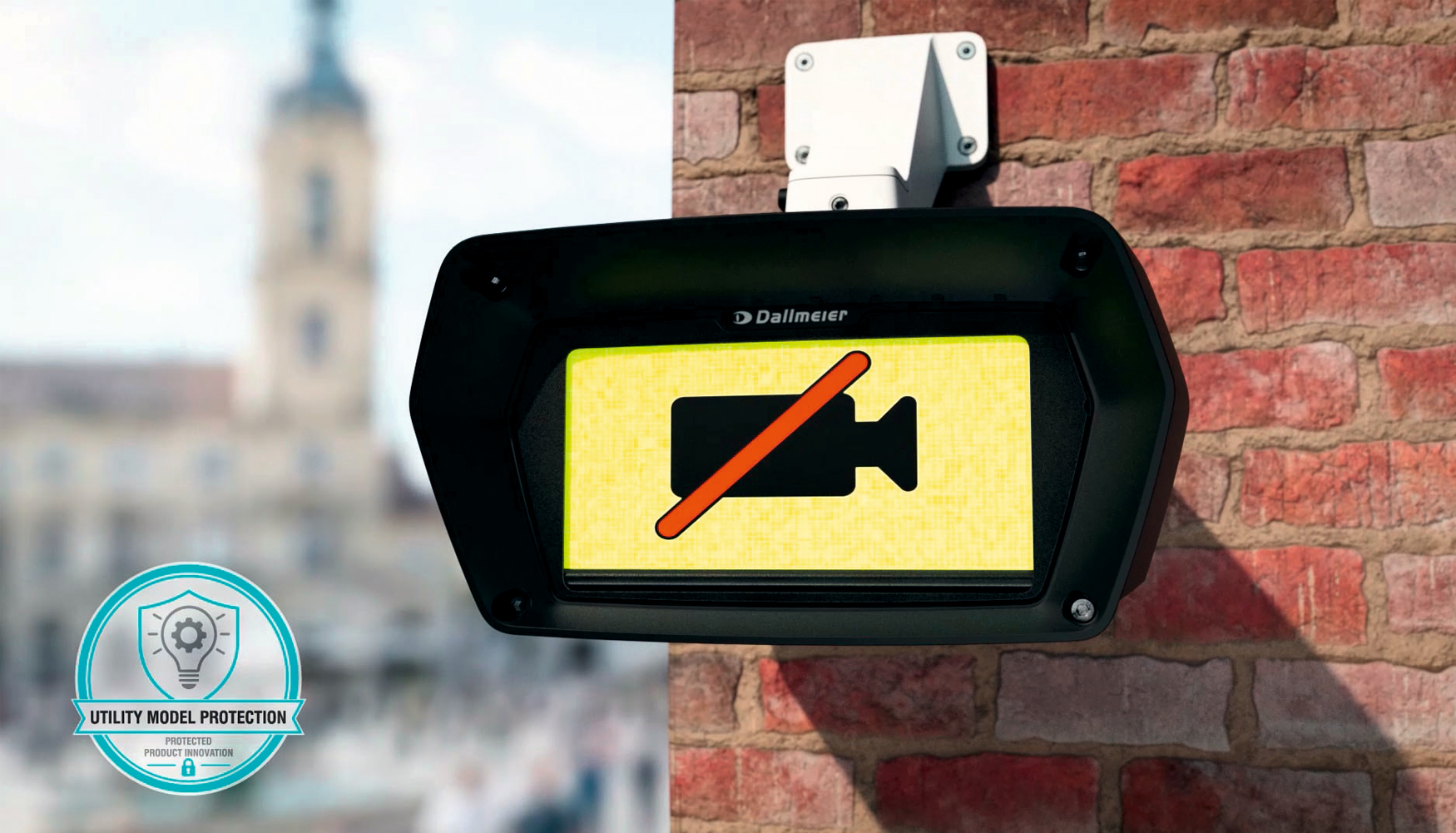 La activaci�n del modo de privacidad es claramente visible en las c�maras. Foto: Dallmeier
