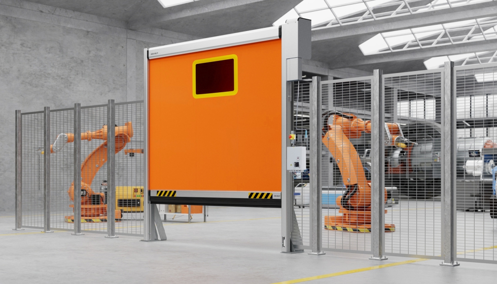Las puertas de protecci�n de m�quinas de Assa Abloy Entrance Systems permiten el aislamiento de c�lulas robotizadas y equipos automatizados en l�neas...
