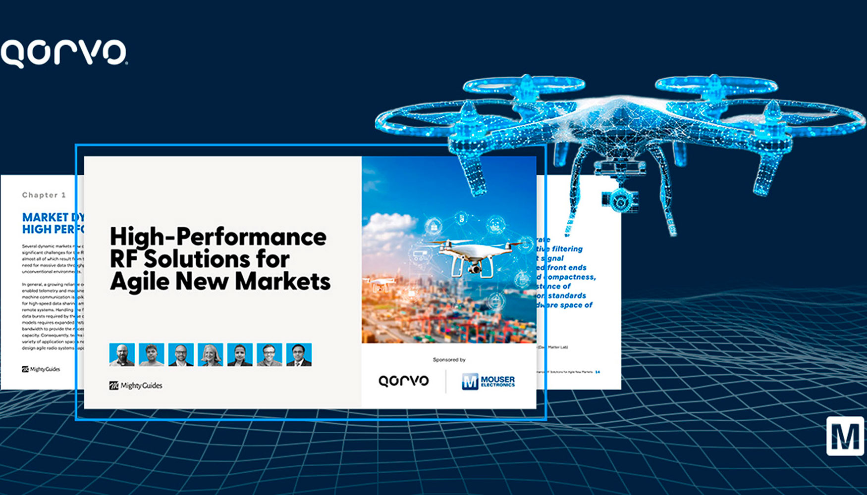 El nuevo libro electr�nico de Mouser y Qorvo analiza soluciones de radiofrecuencia para aplicaciones como drones...