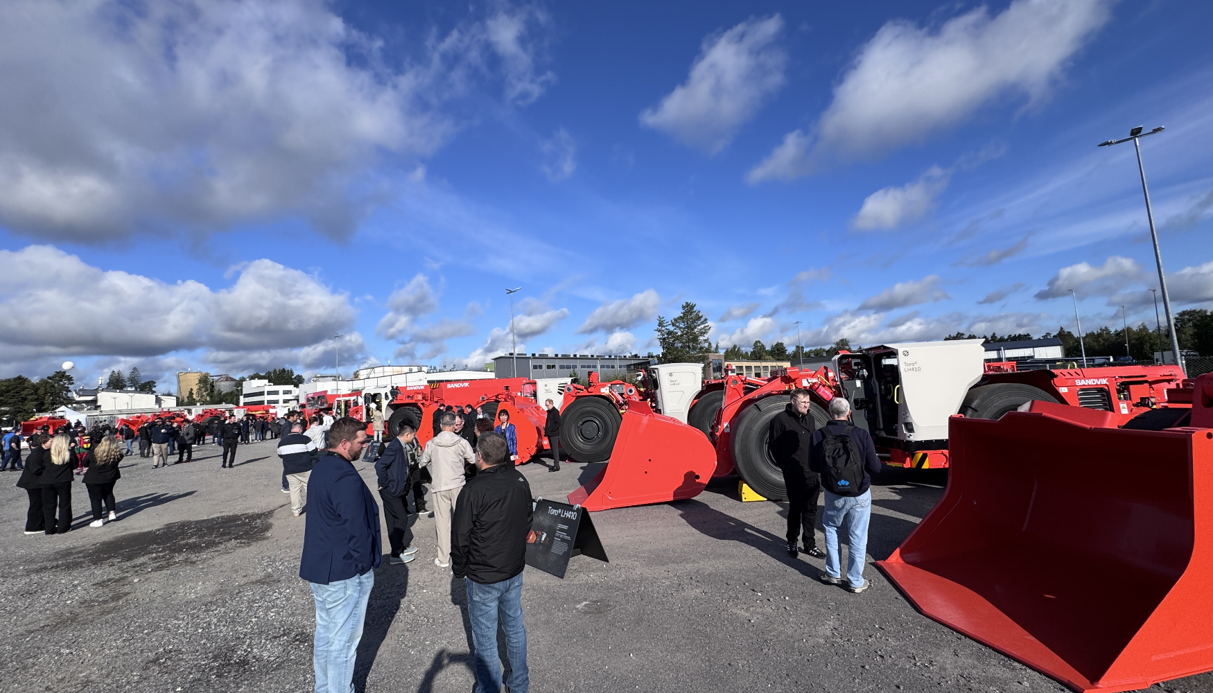 Exposici�n de maquinaria en las instalaciones de Sandvik en Turku