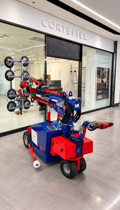 Robot cristalero de Spain Crane