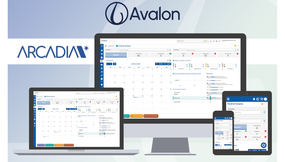 �Nuestro ERP de gesti�n 'Arcadia' es el coraz�n de todo el ecosistema Avalon...