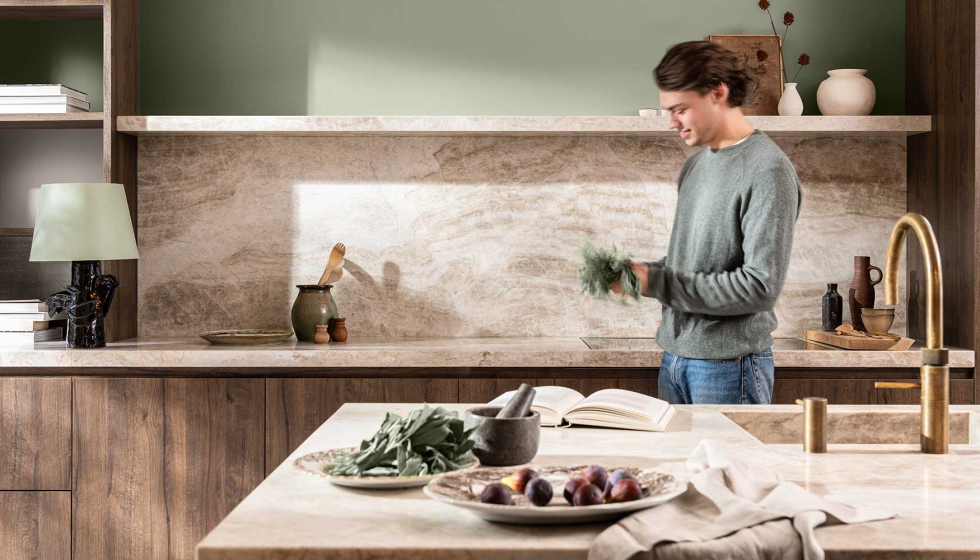 Propuesta crom�tica 'Glow' aplicada en una cocina. Foto: Katelijne Vermeulen / AkzoNobel