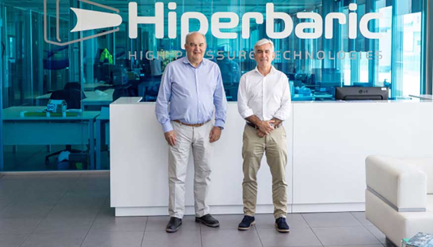 Andr�s Hernando, CEO de Hiperbaric, y Xabier Berasategui, CEO de TTT Group