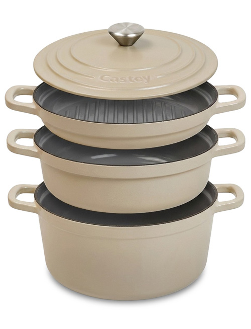 Castey Cocotte Stack se apila de forma vertical