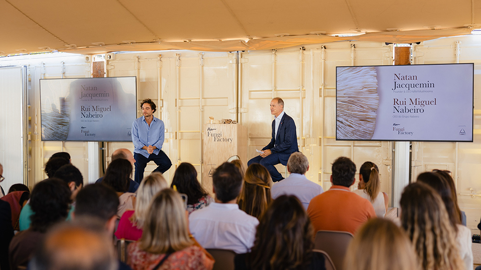 Natan Jacquemin, fundador da N�m, e Rui Miguel Nabeiro, CEO do Grupo Nabeiro � Delta Caf�s