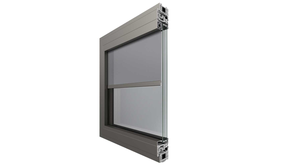 Soluci�n de control solar interior completamente integrada en el junquillo: ventana Sch�co Symbiotic con Sch�co Solute. Foto: Sch�co International KG...