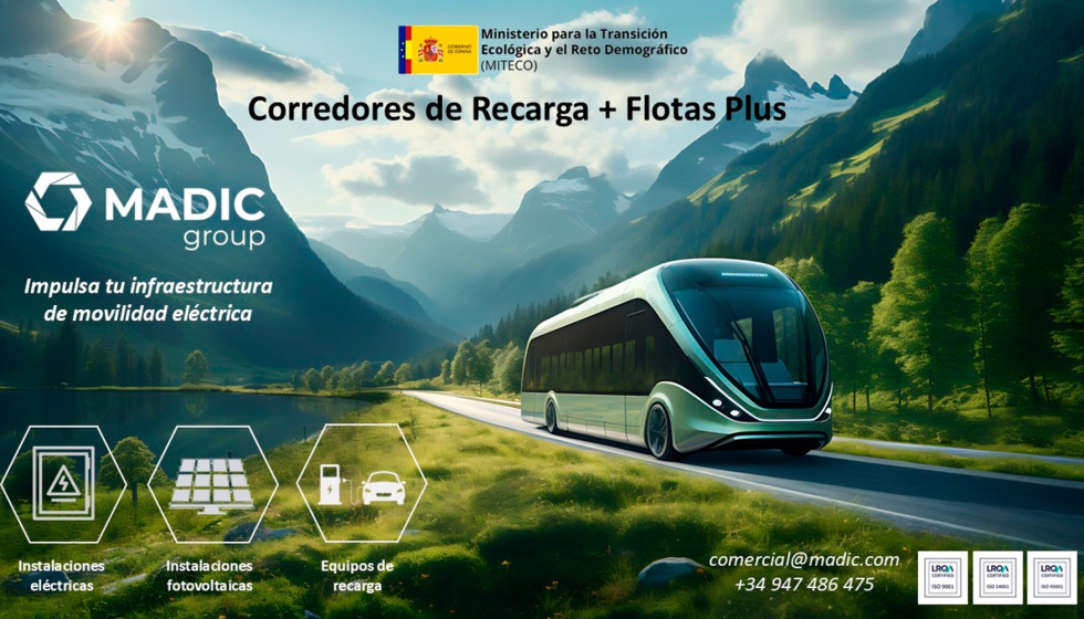 Madic ofrece sus servicios para empresas adjudicatarias del plan Moves