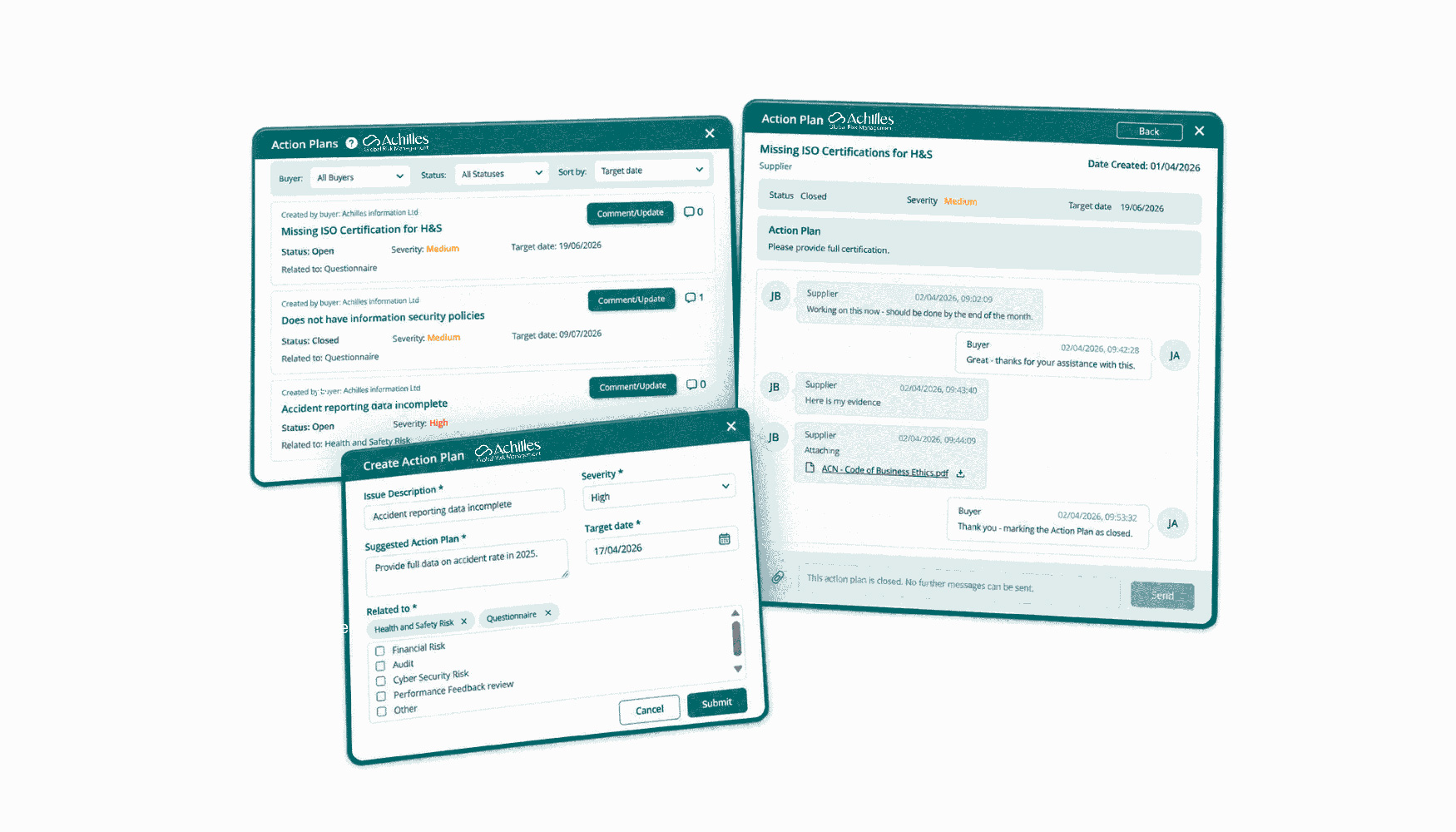 La nueva tecnolog�a de Achilles permite a clientes y proveedores definir...
