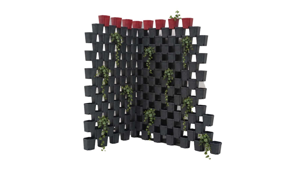 A precis�o geom�trica � fundamental para garantir o empilhamento seguro dos vasos de jardim...