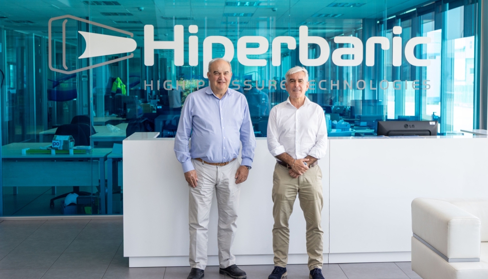 Andr�s Hernando, CEO de Hiperbaric, y Xabier Berasategui, CEO de TTT Group