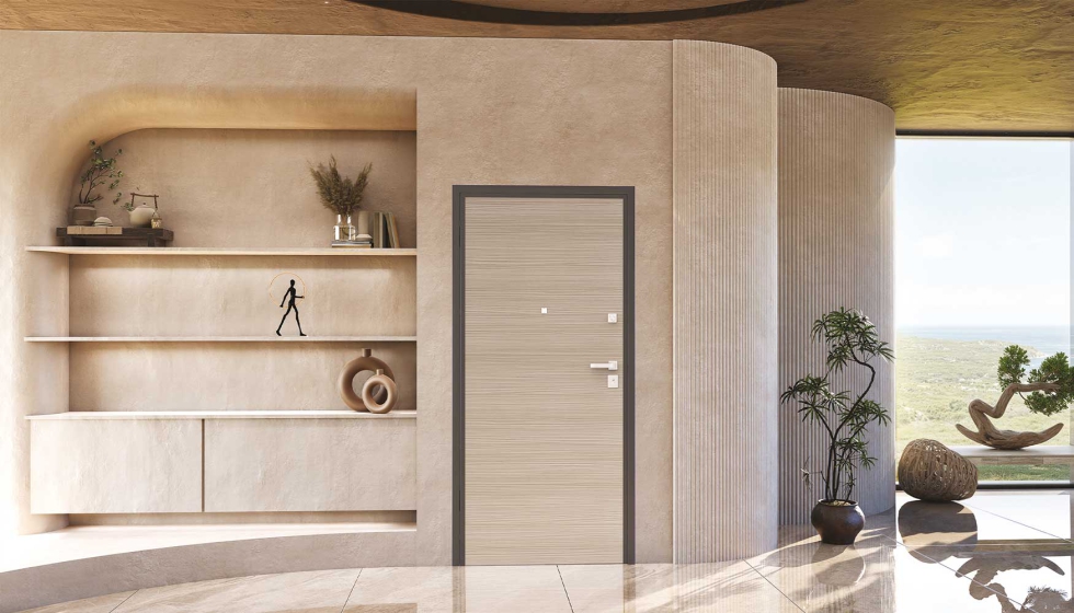 GHOST: Puerta acorazada RC4 con bisagras ocultas, a ras de la pared