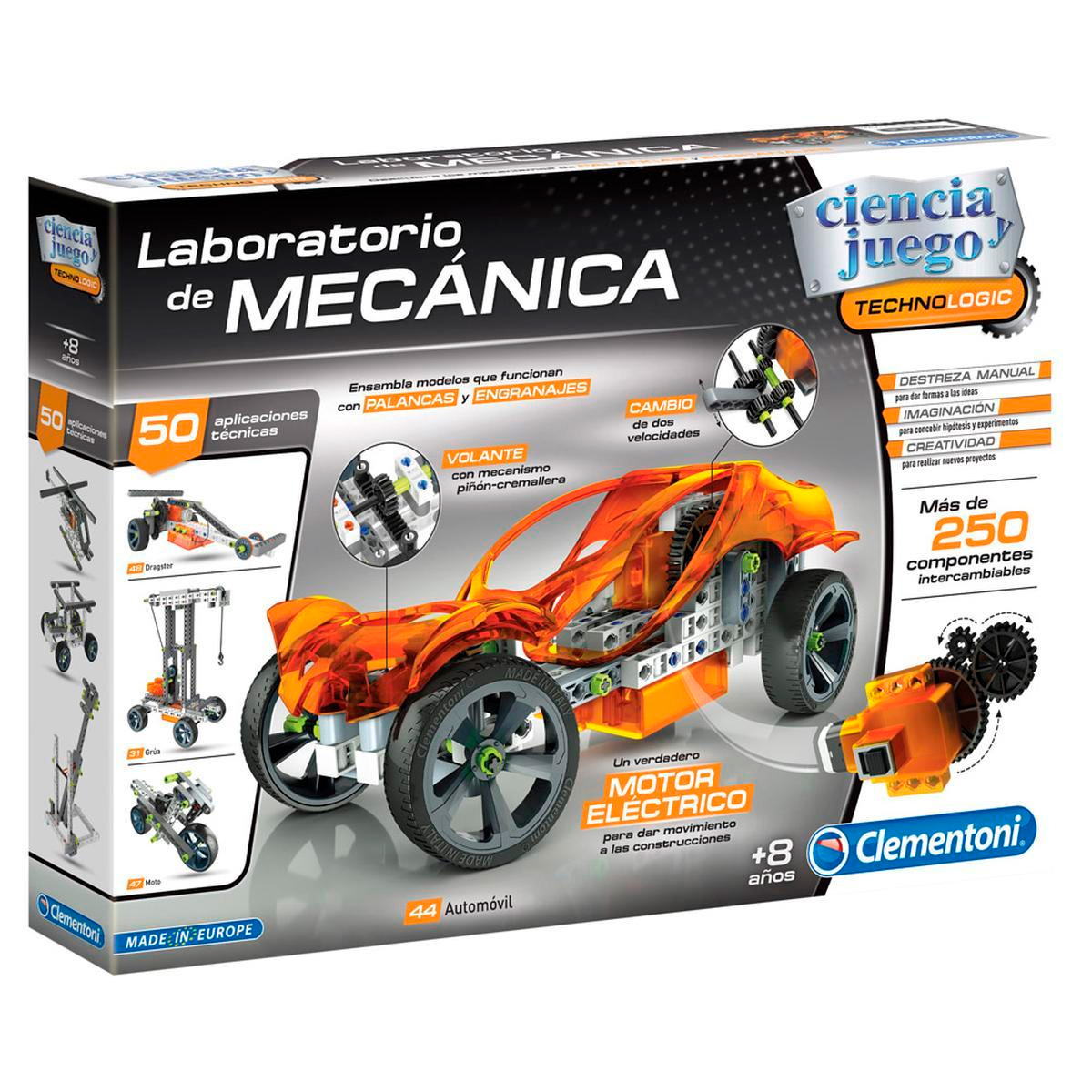 El Laboratorio de Mec�nica de Clementoni permite construir m�s de 50 modelos para descubrir de forma pr�ctica los principios de la mec�nica y la...