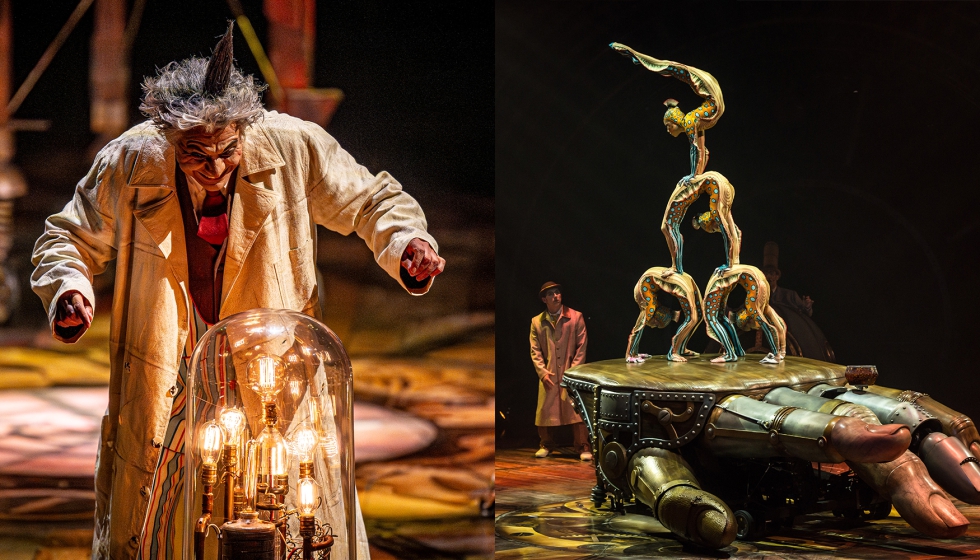 El espect�culo combina acrobacias y n�meros circenses con teatro y m�sica propia de una �poca dist�pica en plena Revoluci�n Industrial...