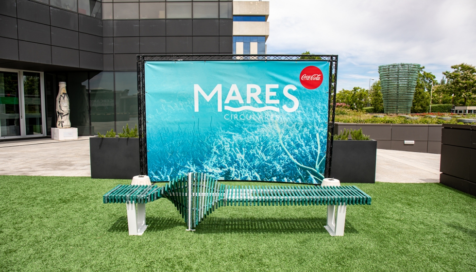 Banco realizado con residuos marinos recogidos del mar